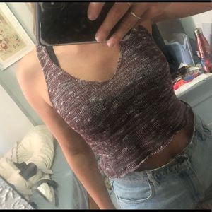 Urban Outfitters Cropped Knit Top Size Small
